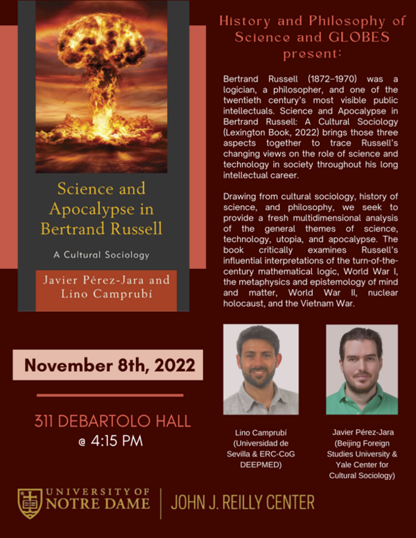 Hps Colloquium Poster Science And Apocalypse In Bertrand Russell